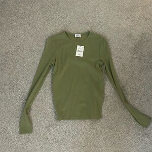 Cotton On Green Ribbed Longsleeve